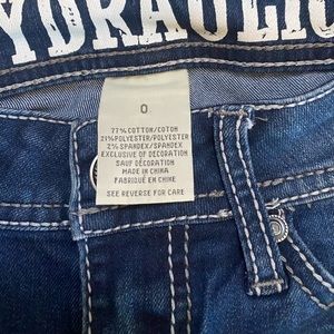 Hydraulic size 0 Jean shorts new